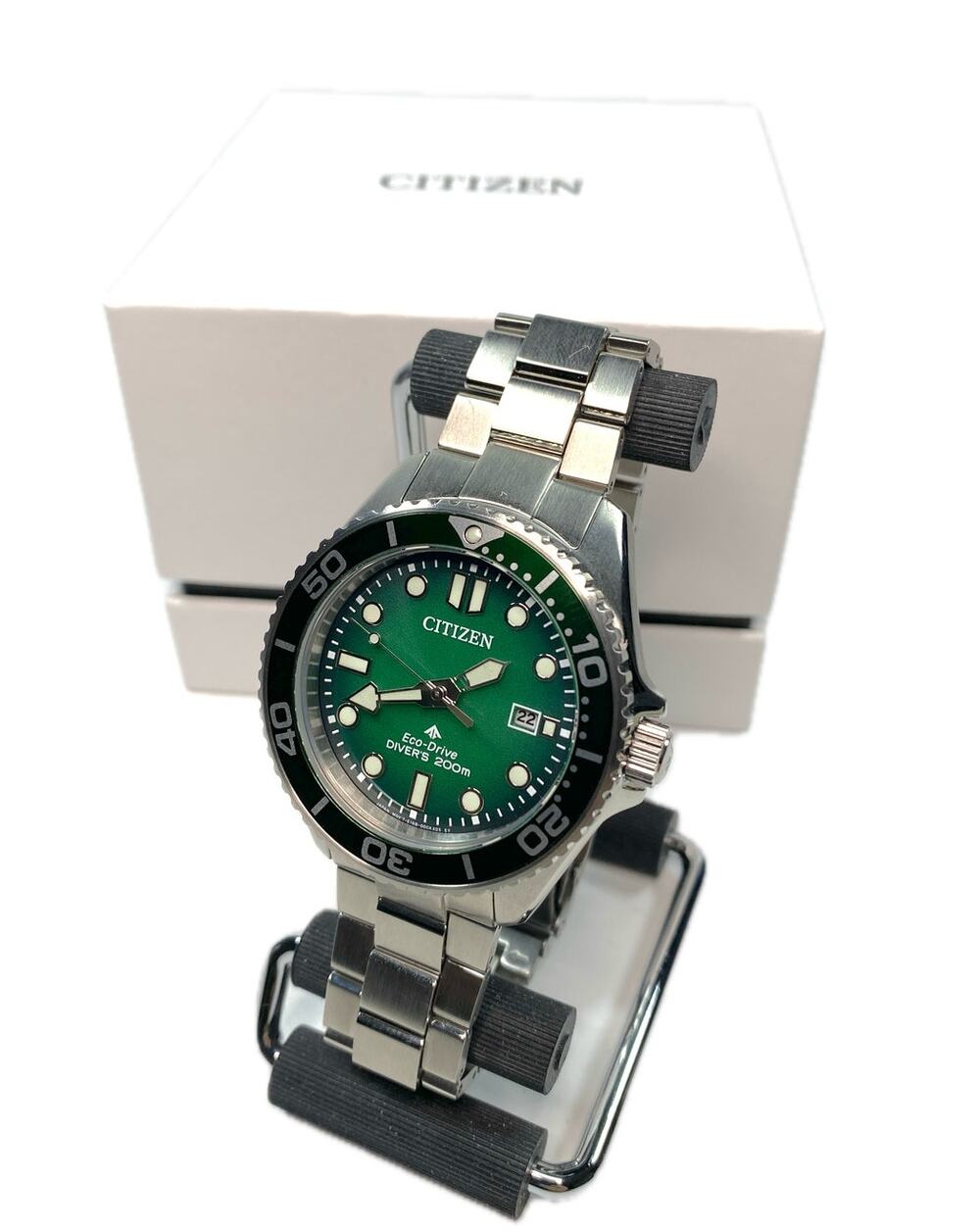 Citizen Promaster Marine Eco-Drive Diver Watch Green Dial BN0269-50W ISO Rated